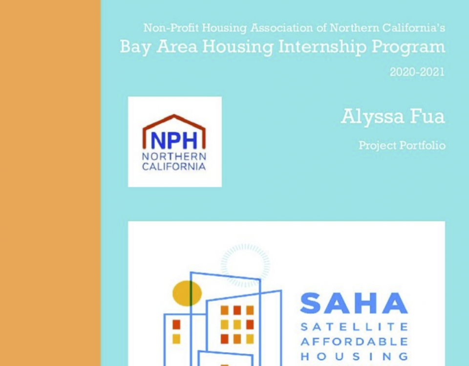 Cover of Alyssa Fua's BAHIP portfolio with SAHA logo