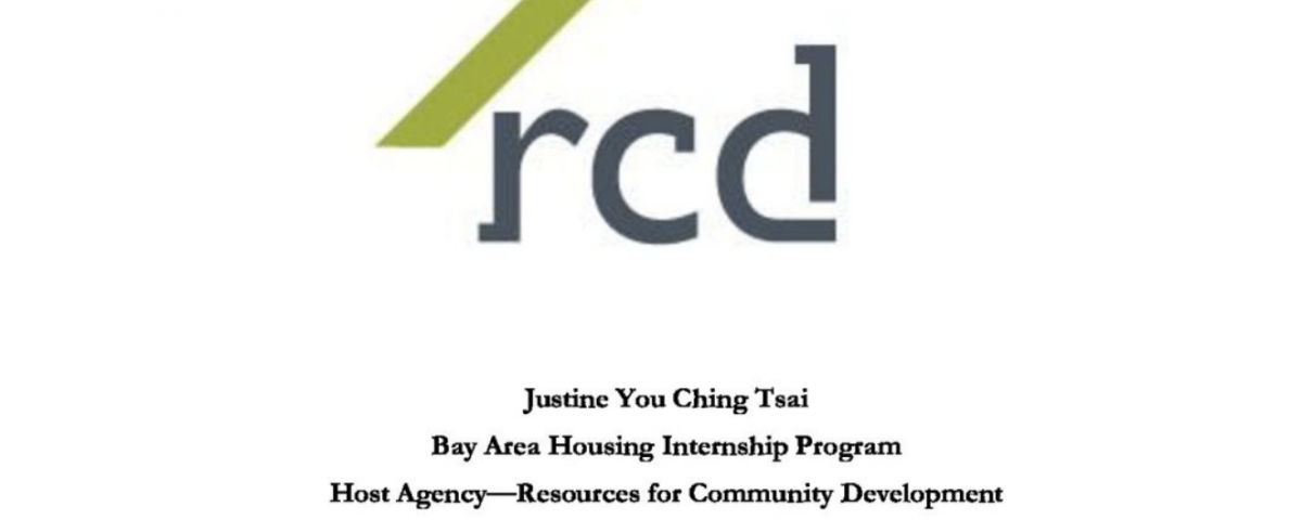 Cover of Justine Tsai's portfolio with RCD logo