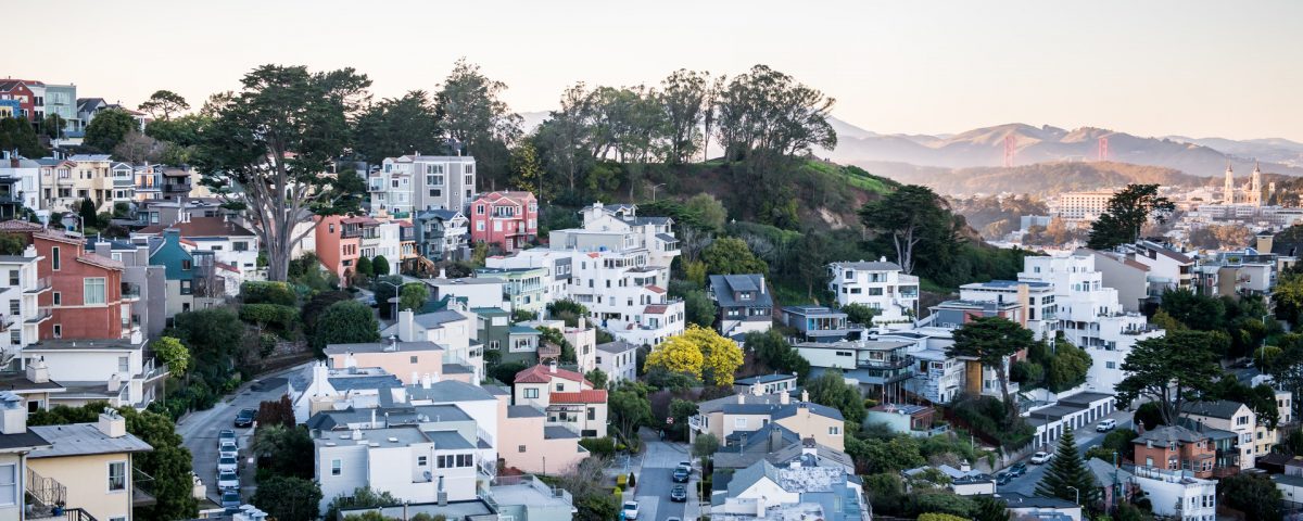 Housing in a hilly Bay Area city