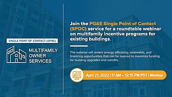 Event flyer for multifamily energy efficiency upgrade programs