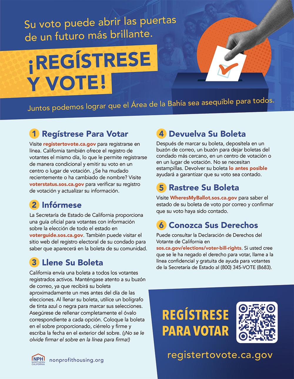 Register to Vote - flyer - Spanish - web Spanish register to vote flyers